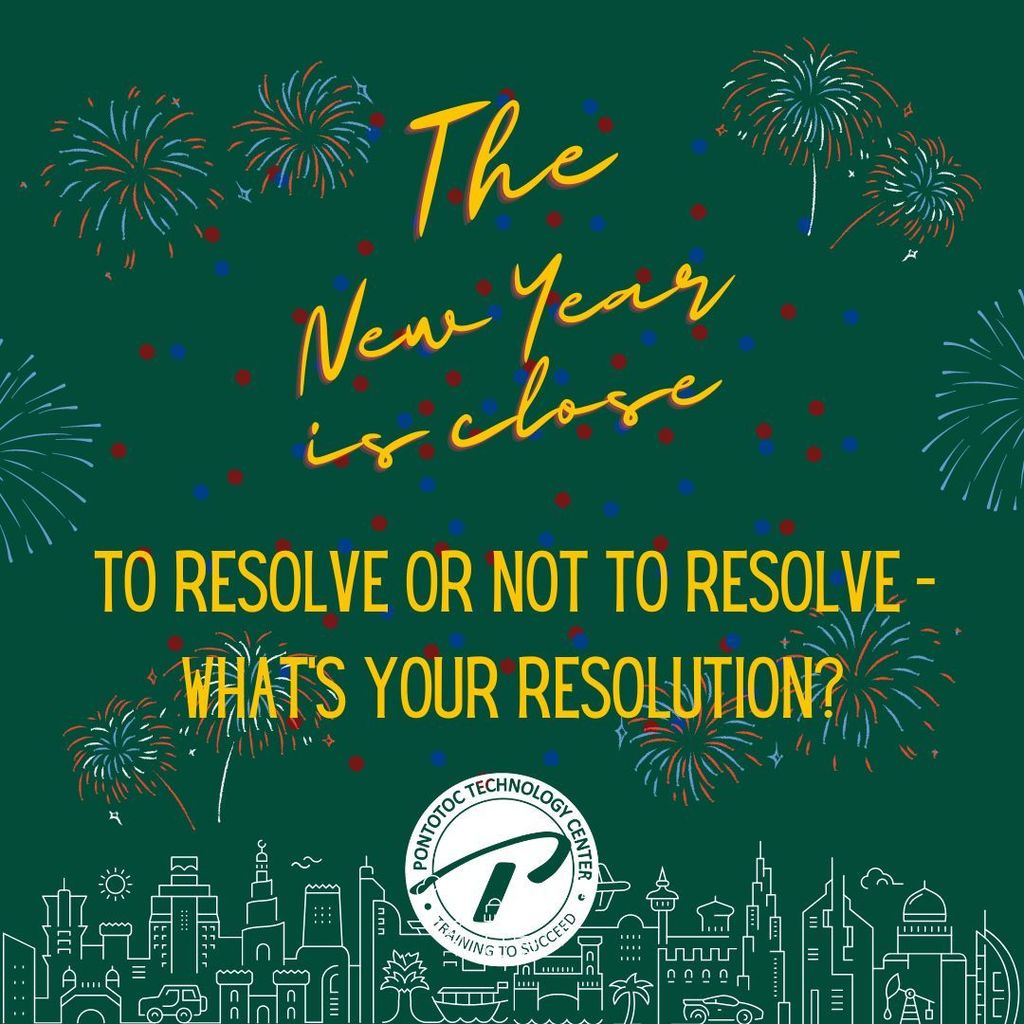 New year graphic that says the new year is close, to resolve or not to resolve - what is your resolution?